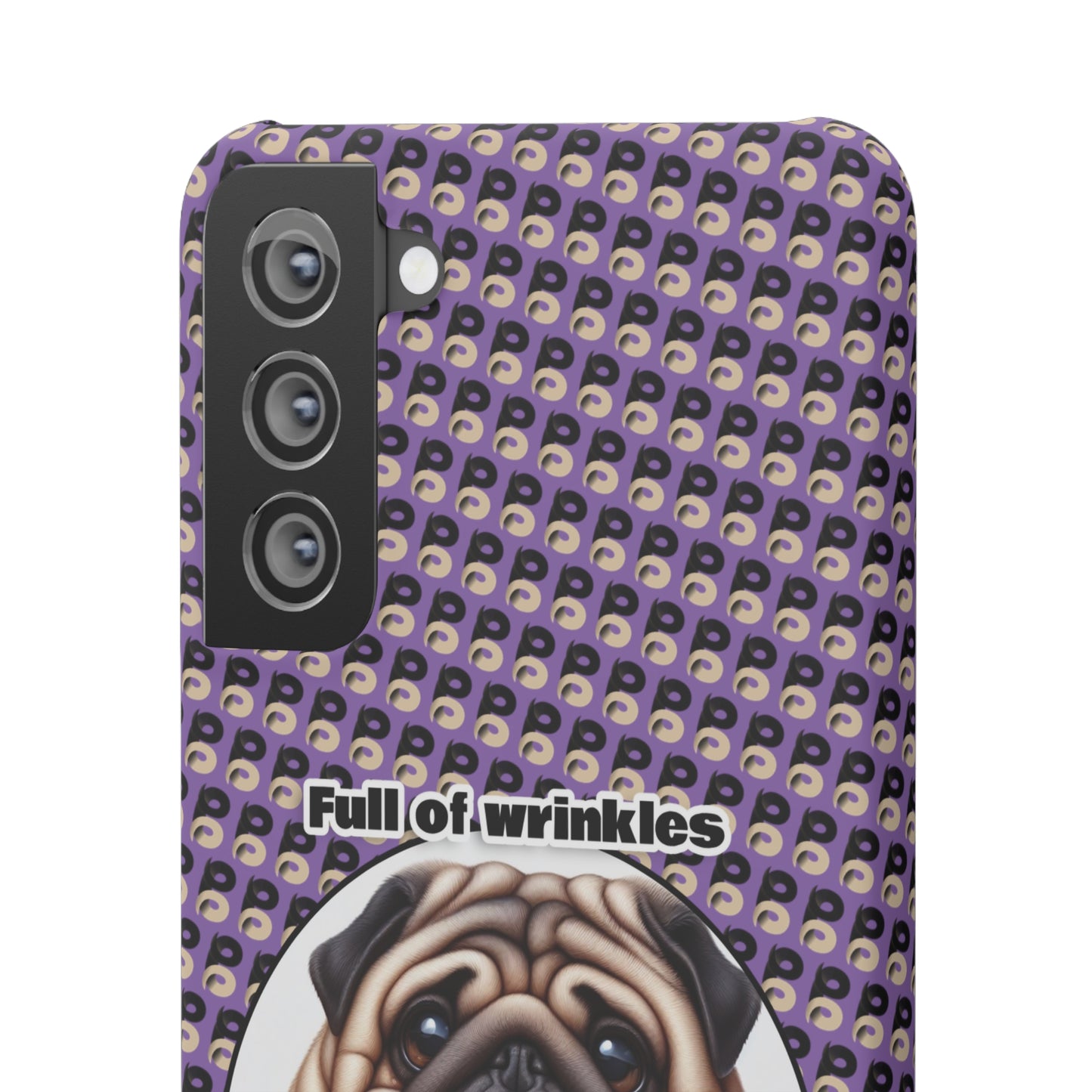 P&B Pug Life Edition: Full of Wrinkles - Snap Case Purple