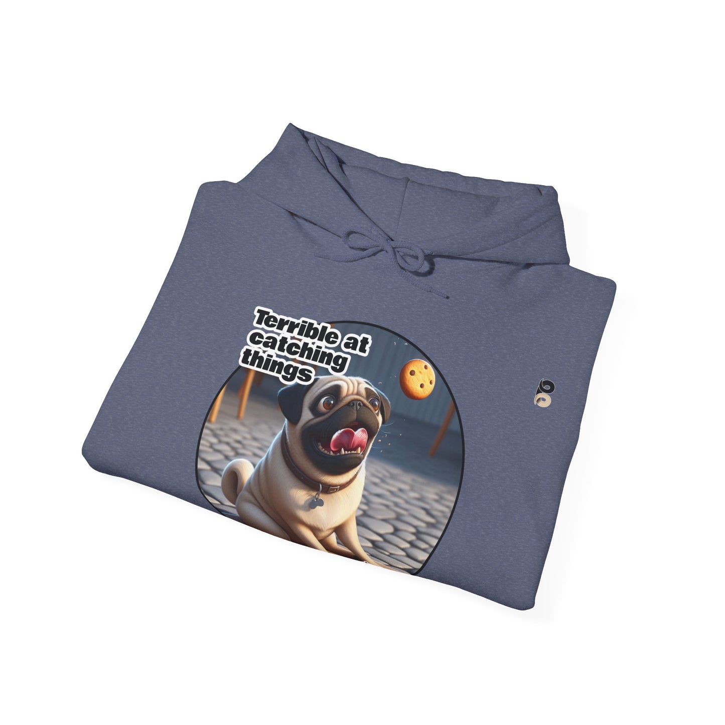 P&B Pug Life: Terrible at Catching - Unisex Hooded Sweatshirt