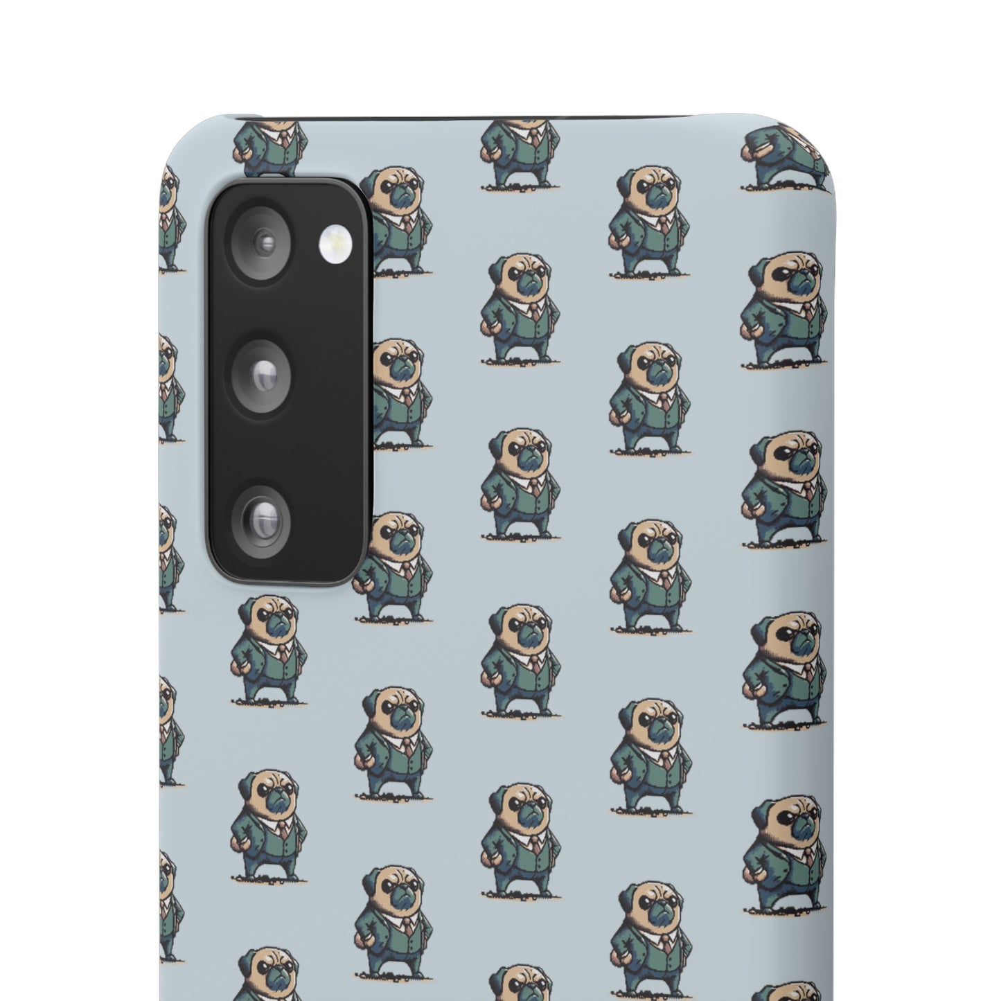 P&B Angry Boss Pug Pattern - Snap Case