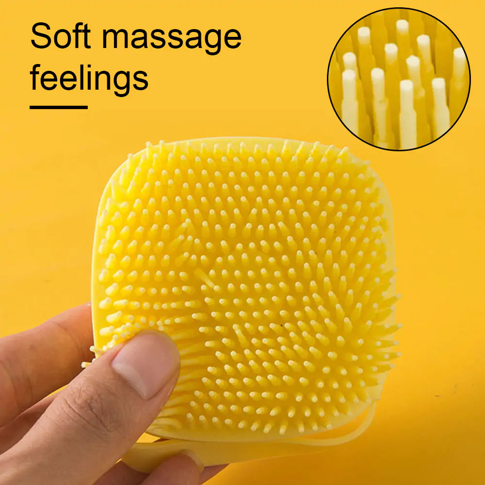 Soft Silicone Bath Brush - Easy fill and clean