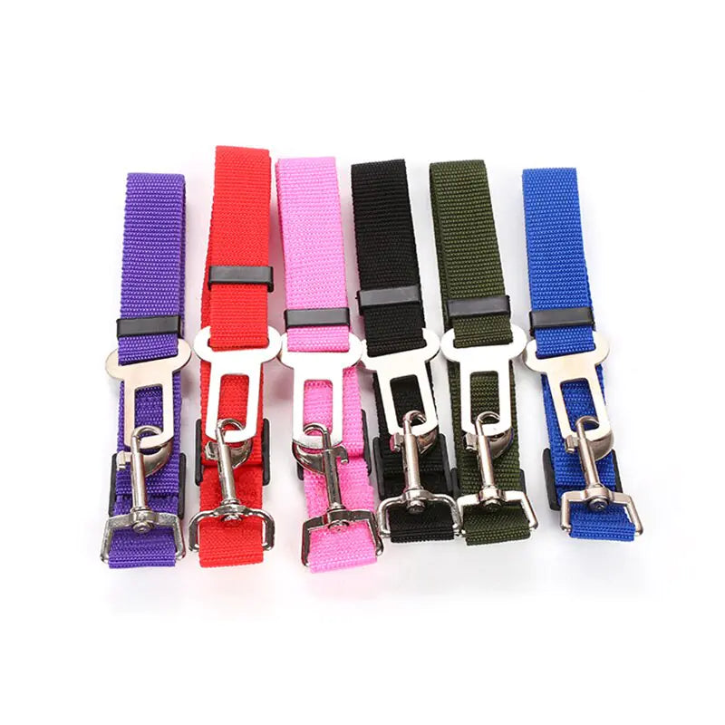 Adjustable Dog Leash for Car Seat Belt - All Colors!