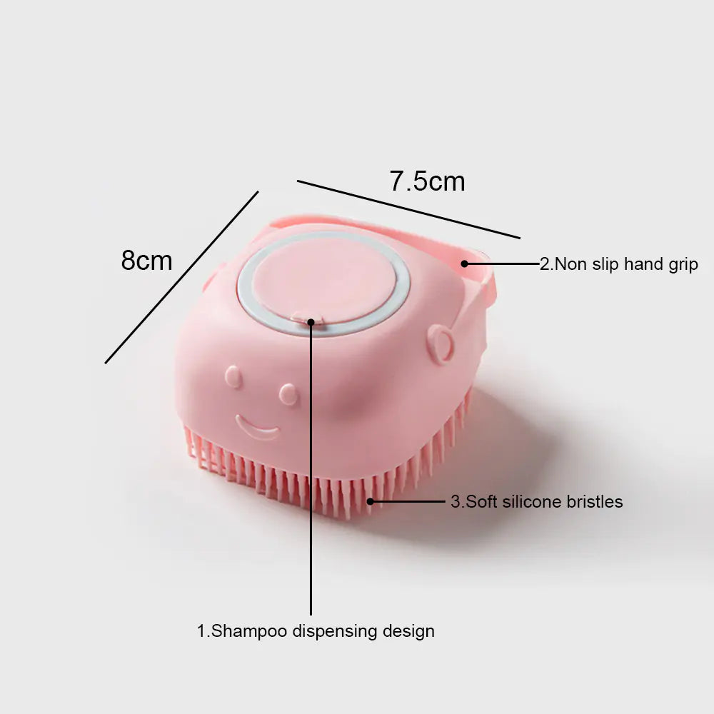 Soft Silicone Bath Brush - Easy fill and clean