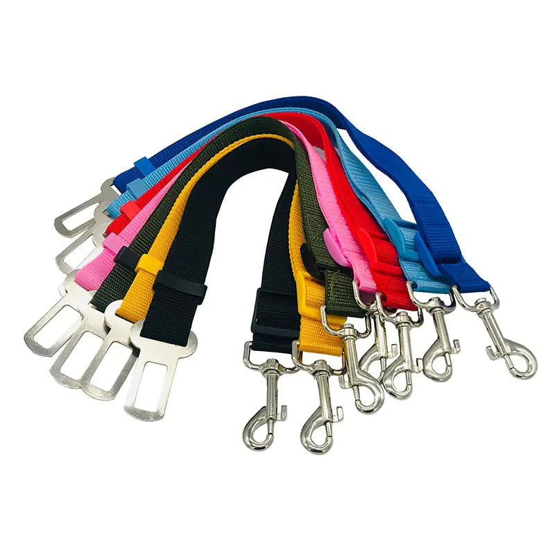 Adjustable Dog Leash for Car Seat Belt - All Colors!