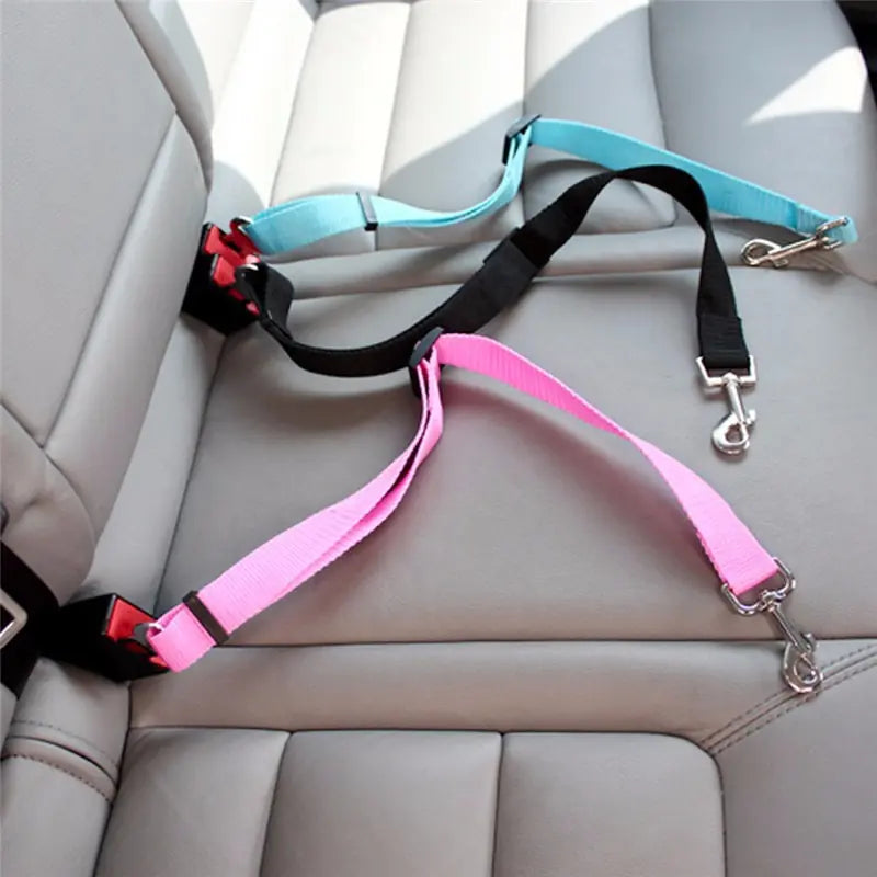 Adjustable Dog Leash for Car Seat Belt - All Colors!